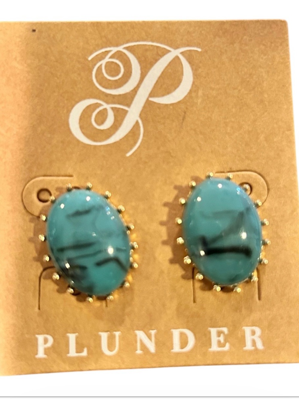 Plunder turquoise earrings